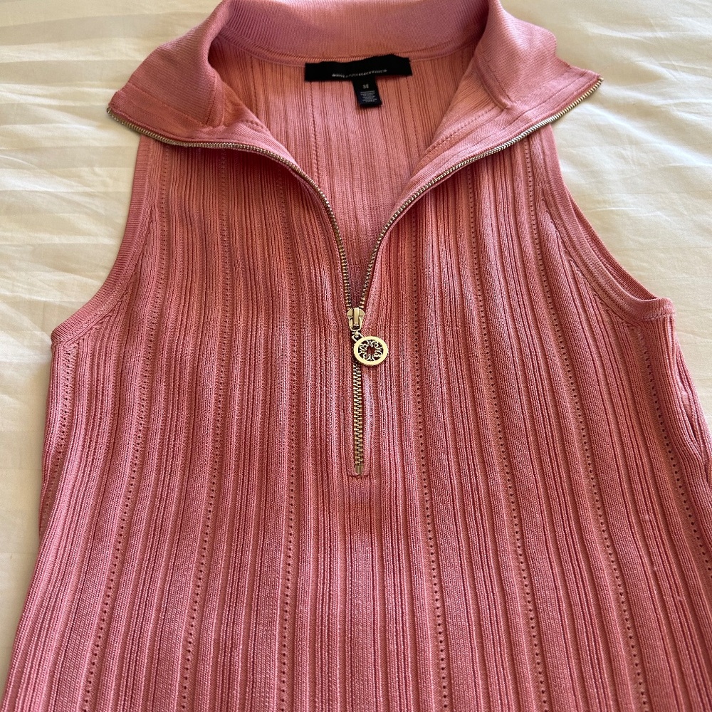 White House Black Market 1/4 zip sweater size M